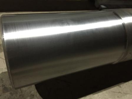 The Laser Clad coupling journal after finish machining